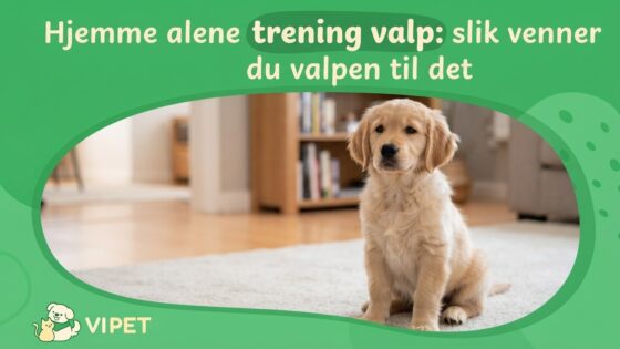 Hjemme alene trening valp: slik venner du valpen til det